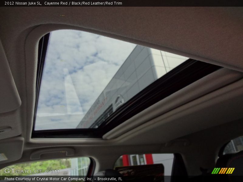 Cayenne Red / Black/Red Leather/Red Trim 2012 Nissan Juke SL