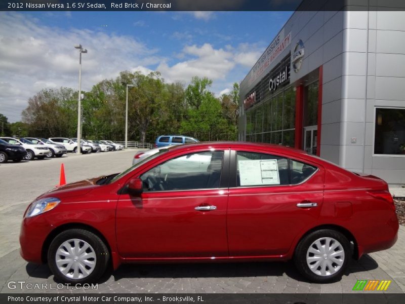 Red Brick / Charcoal 2012 Nissan Versa 1.6 SV Sedan