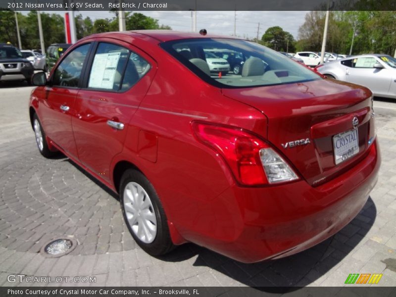 Red Brick / Charcoal 2012 Nissan Versa 1.6 SV Sedan