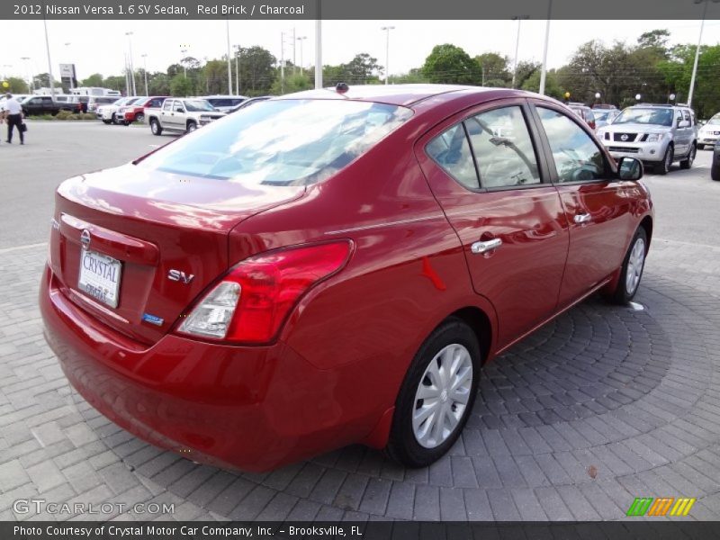 Red Brick / Charcoal 2012 Nissan Versa 1.6 SV Sedan