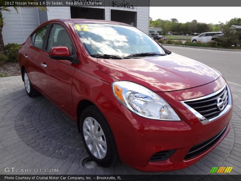 Red Brick / Charcoal 2012 Nissan Versa 1.6 SV Sedan