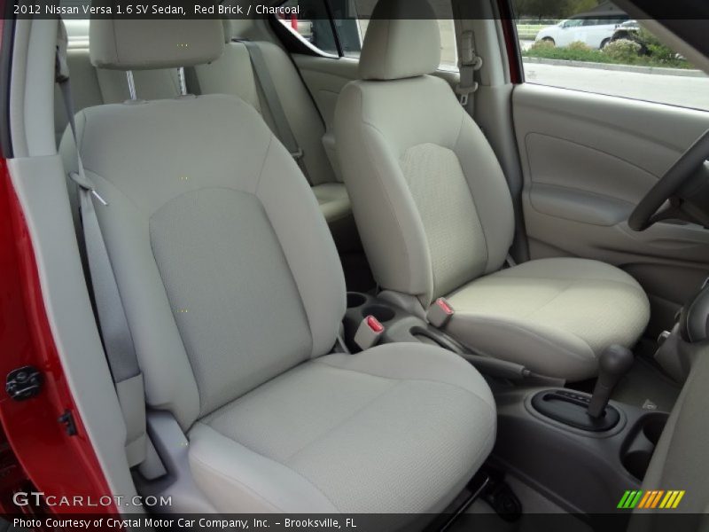  2012 Versa 1.6 SV Sedan Charcoal Interior