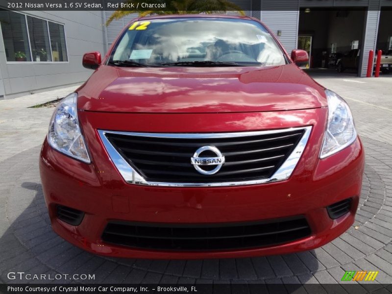 Red Brick / Charcoal 2012 Nissan Versa 1.6 SV Sedan