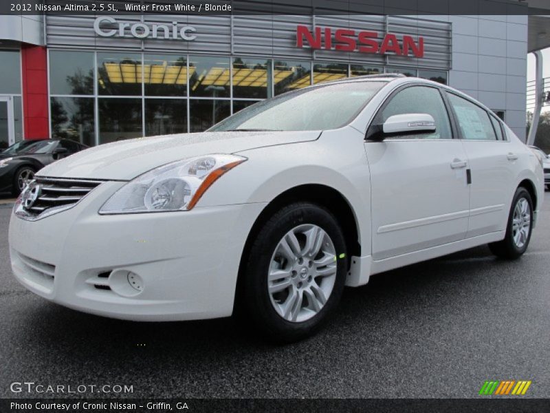 Winter Frost White / Blonde 2012 Nissan Altima 2.5 SL