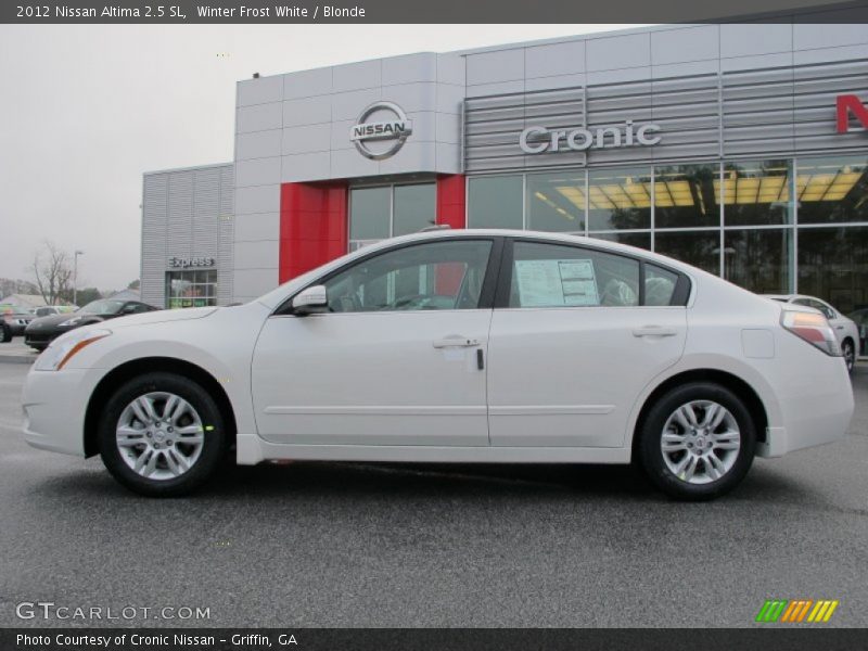 Winter Frost White / Blonde 2012 Nissan Altima 2.5 SL