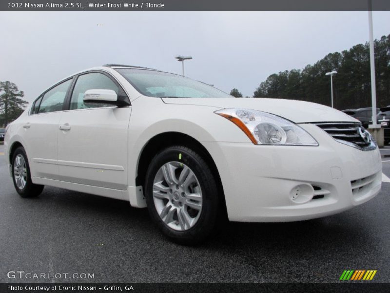 Winter Frost White / Blonde 2012 Nissan Altima 2.5 SL