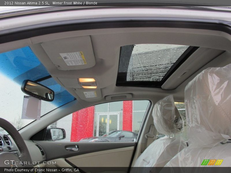 Winter Frost White / Blonde 2012 Nissan Altima 2.5 SL
