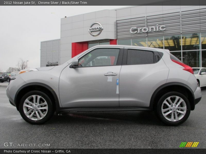 Chrome Silver / Black/Silver Trim 2012 Nissan Juke SV