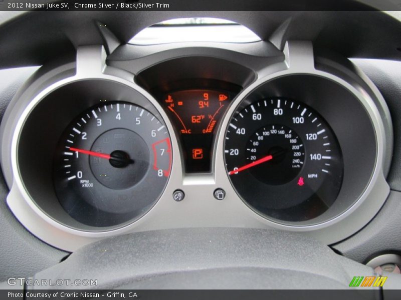 Chrome Silver / Black/Silver Trim 2012 Nissan Juke SV