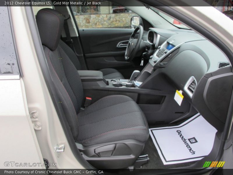 Gold Mist Metallic / Jet Black 2012 Chevrolet Equinox LS
