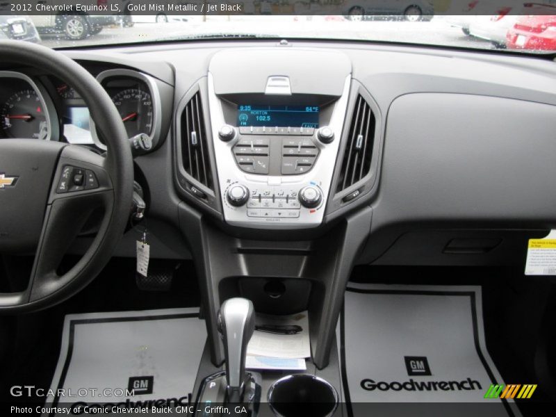 Gold Mist Metallic / Jet Black 2012 Chevrolet Equinox LS