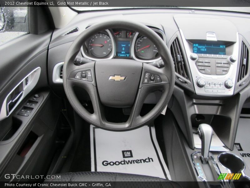 Gold Mist Metallic / Jet Black 2012 Chevrolet Equinox LS