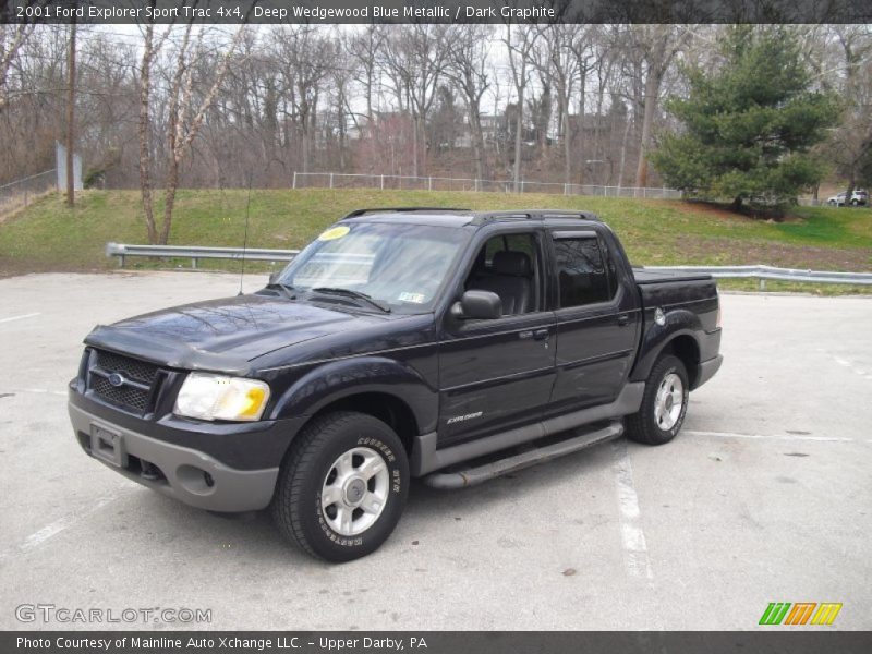Deep Wedgewood Blue Metallic / Dark Graphite 2001 Ford Explorer Sport Trac 4x4