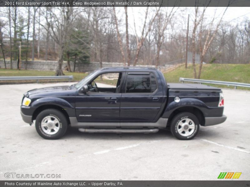 Deep Wedgewood Blue Metallic / Dark Graphite 2001 Ford Explorer Sport Trac 4x4