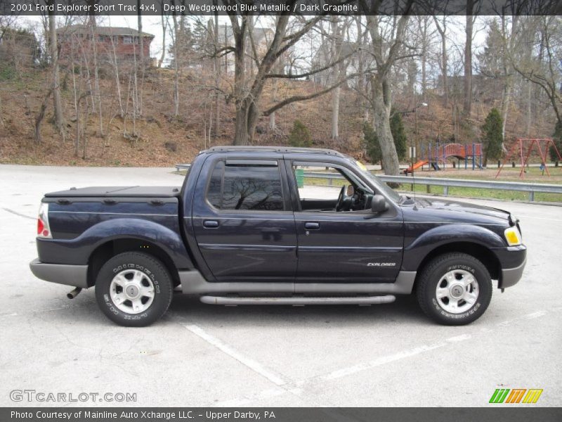 Deep Wedgewood Blue Metallic / Dark Graphite 2001 Ford Explorer Sport Trac 4x4