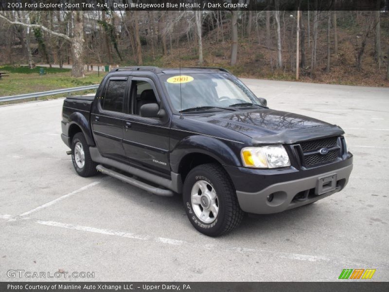 Deep Wedgewood Blue Metallic / Dark Graphite 2001 Ford Explorer Sport Trac 4x4