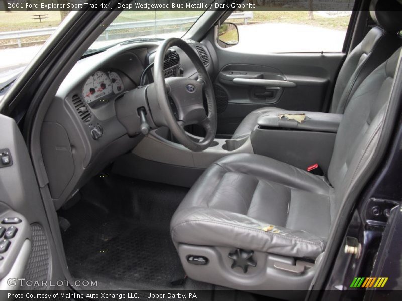 Deep Wedgewood Blue Metallic / Dark Graphite 2001 Ford Explorer Sport Trac 4x4