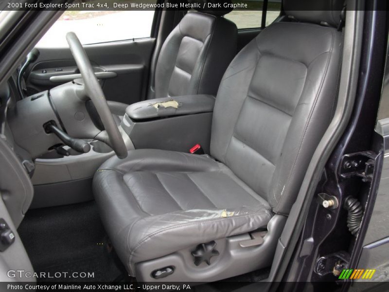 Deep Wedgewood Blue Metallic / Dark Graphite 2001 Ford Explorer Sport Trac 4x4