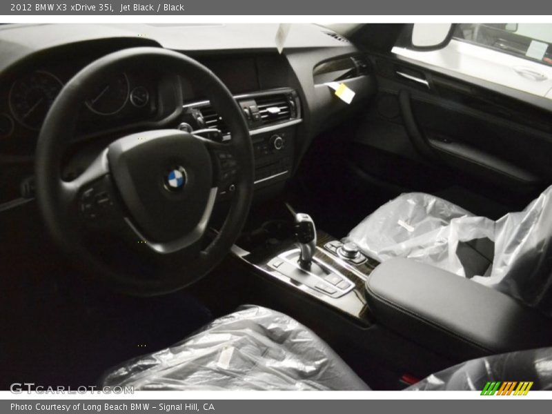 Jet Black / Black 2012 BMW X3 xDrive 35i