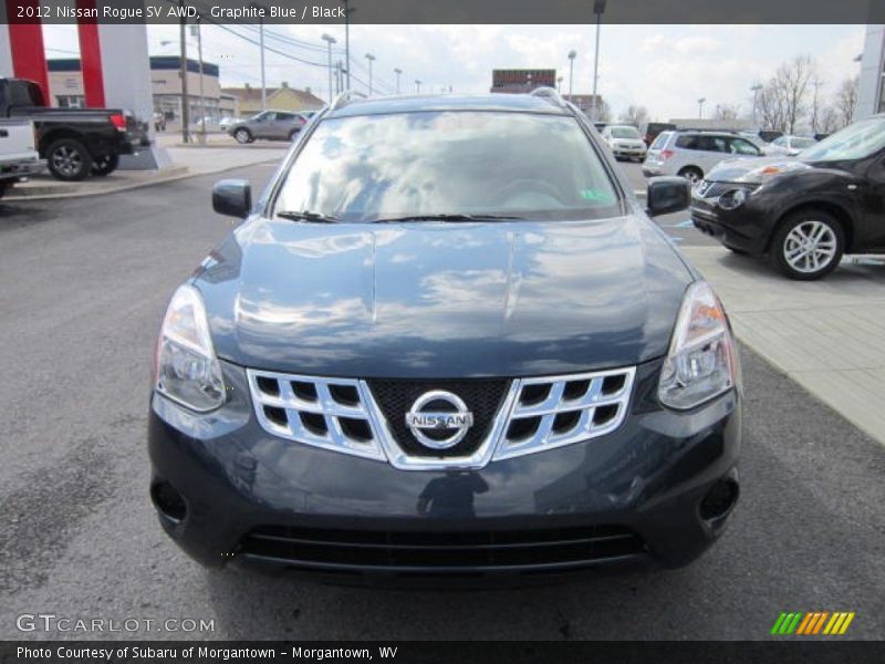 Graphite Blue / Black 2012 Nissan Rogue SV AWD