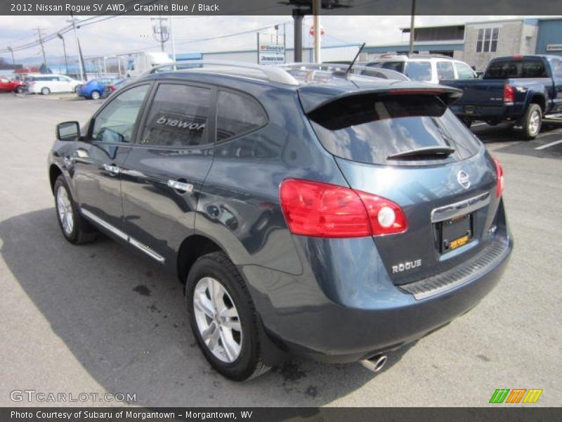 Graphite Blue / Black 2012 Nissan Rogue SV AWD