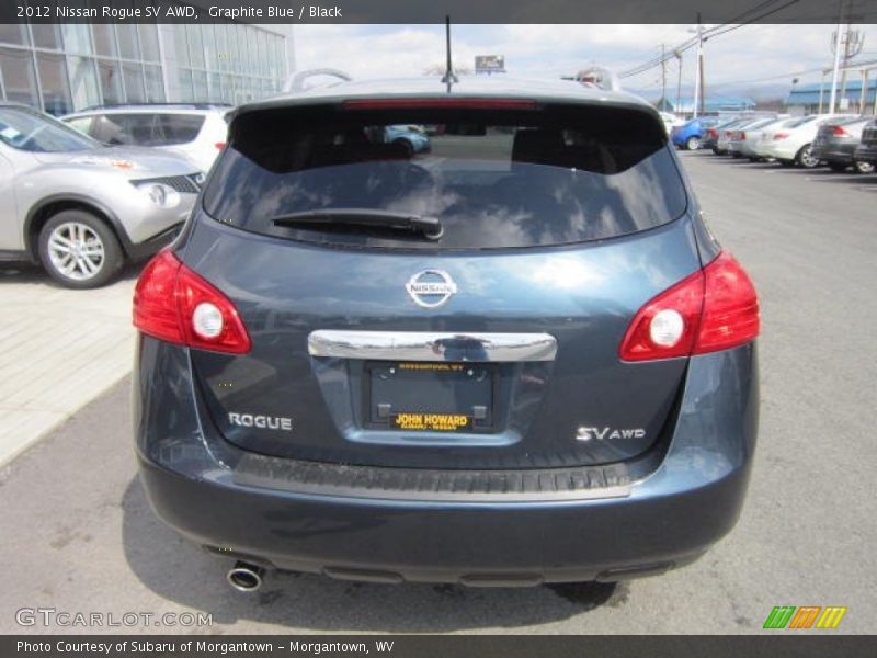 Graphite Blue / Black 2012 Nissan Rogue SV AWD