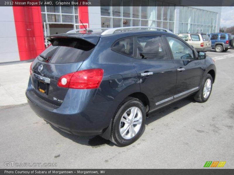 Graphite Blue / Black 2012 Nissan Rogue SV AWD