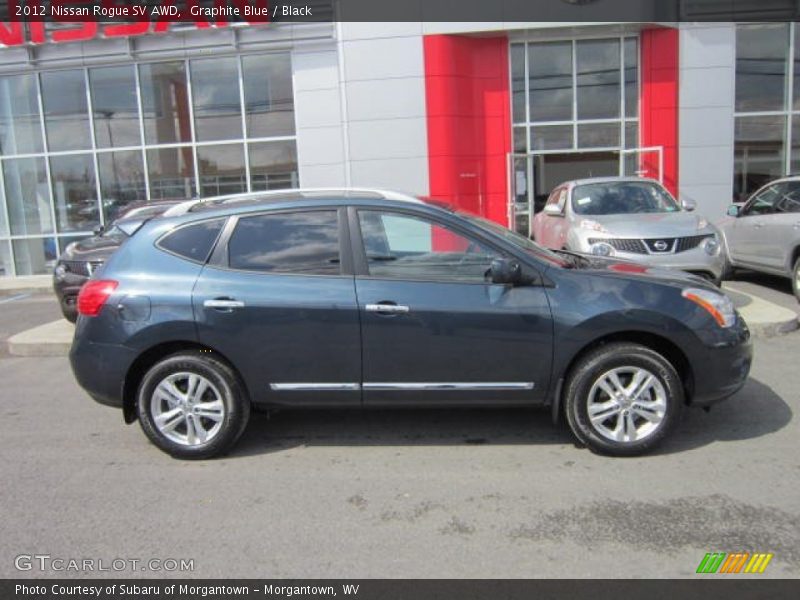 Graphite Blue / Black 2012 Nissan Rogue SV AWD