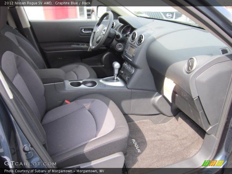 Graphite Blue / Black 2012 Nissan Rogue SV AWD