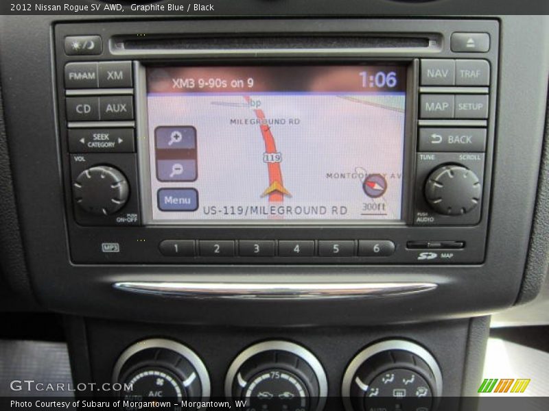 Graphite Blue / Black 2012 Nissan Rogue SV AWD