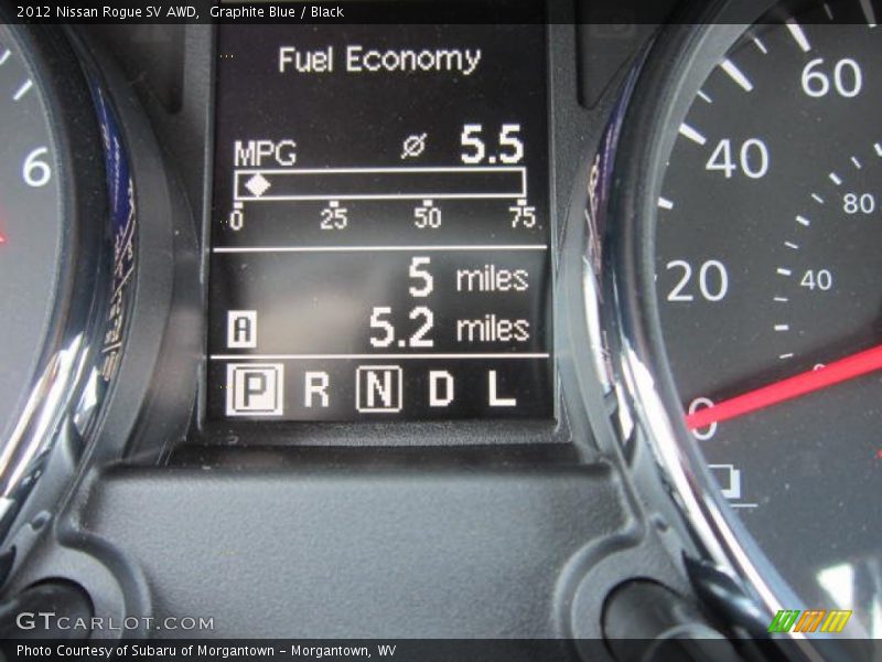 Graphite Blue / Black 2012 Nissan Rogue SV AWD