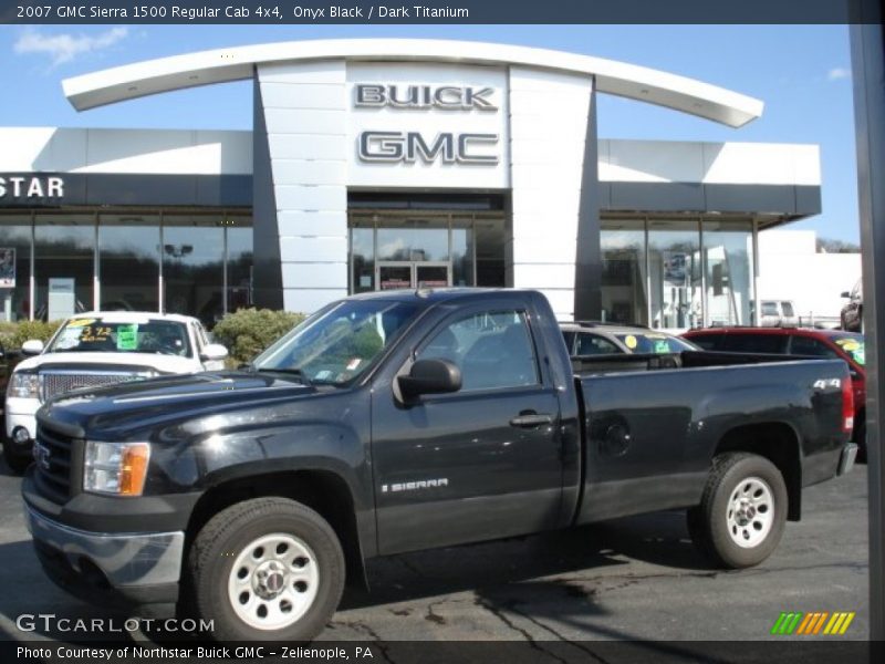 Onyx Black / Dark Titanium 2007 GMC Sierra 1500 Regular Cab 4x4