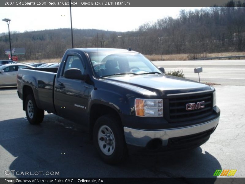 Onyx Black / Dark Titanium 2007 GMC Sierra 1500 Regular Cab 4x4