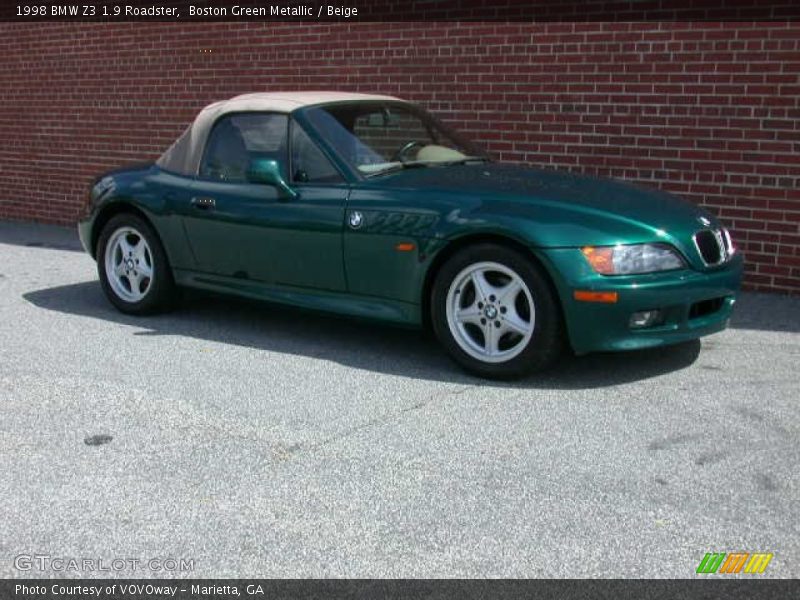 Boston Green Metallic / Beige 1998 BMW Z3 1.9 Roadster