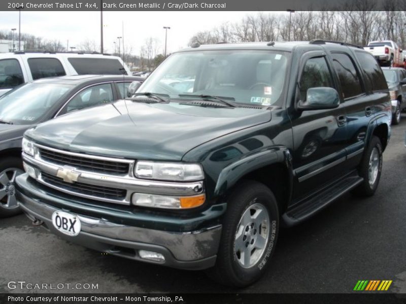 Dark Green Metallic / Gray/Dark Charcoal 2004 Chevrolet Tahoe LT 4x4