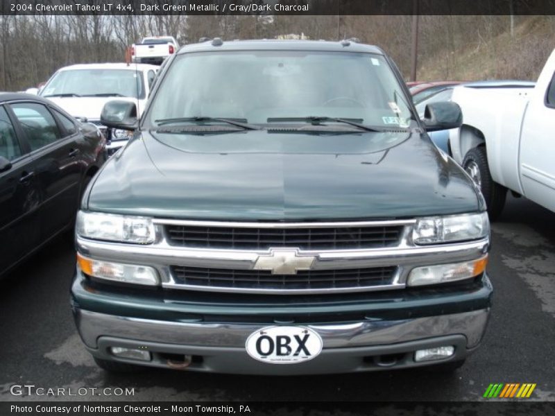 Dark Green Metallic / Gray/Dark Charcoal 2004 Chevrolet Tahoe LT 4x4
