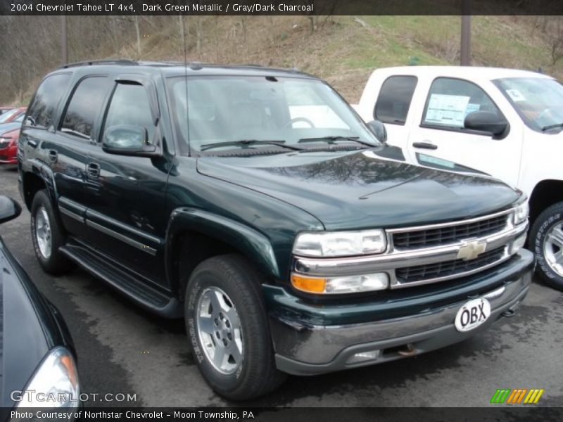 Dark Green Metallic / Gray/Dark Charcoal 2004 Chevrolet Tahoe LT 4x4