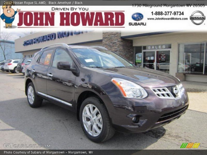 Black Amethyst / Black 2012 Nissan Rogue SL AWD