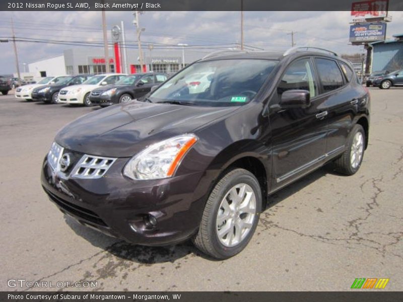 Black Amethyst / Black 2012 Nissan Rogue SL AWD