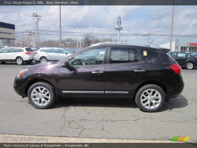 Black Amethyst / Black 2012 Nissan Rogue SL AWD