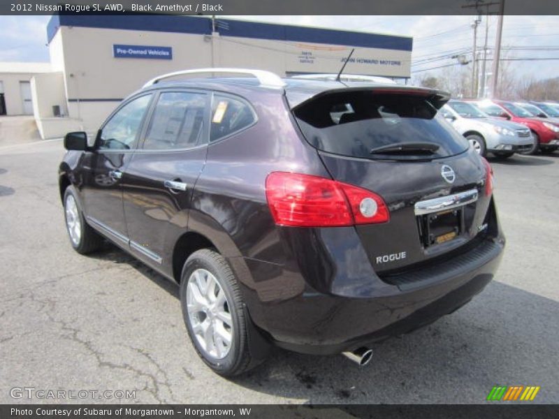 Black Amethyst / Black 2012 Nissan Rogue SL AWD