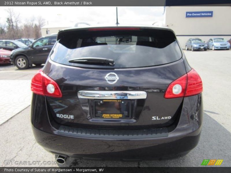 Black Amethyst / Black 2012 Nissan Rogue SL AWD
