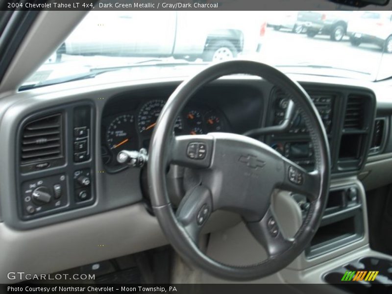 Dark Green Metallic / Gray/Dark Charcoal 2004 Chevrolet Tahoe LT 4x4
