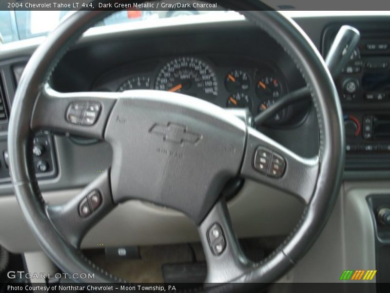 Dark Green Metallic / Gray/Dark Charcoal 2004 Chevrolet Tahoe LT 4x4