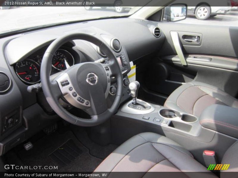 Black Amethyst / Black 2012 Nissan Rogue SL AWD