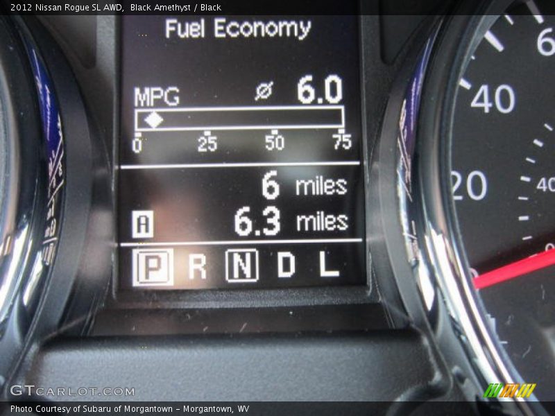 Black Amethyst / Black 2012 Nissan Rogue SL AWD