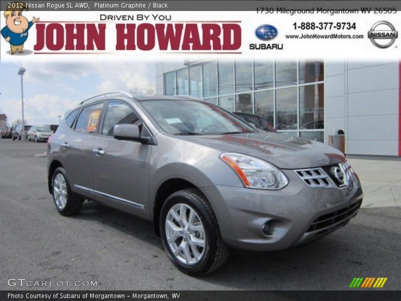Platinum Graphite / Black 2012 Nissan Rogue SL AWD