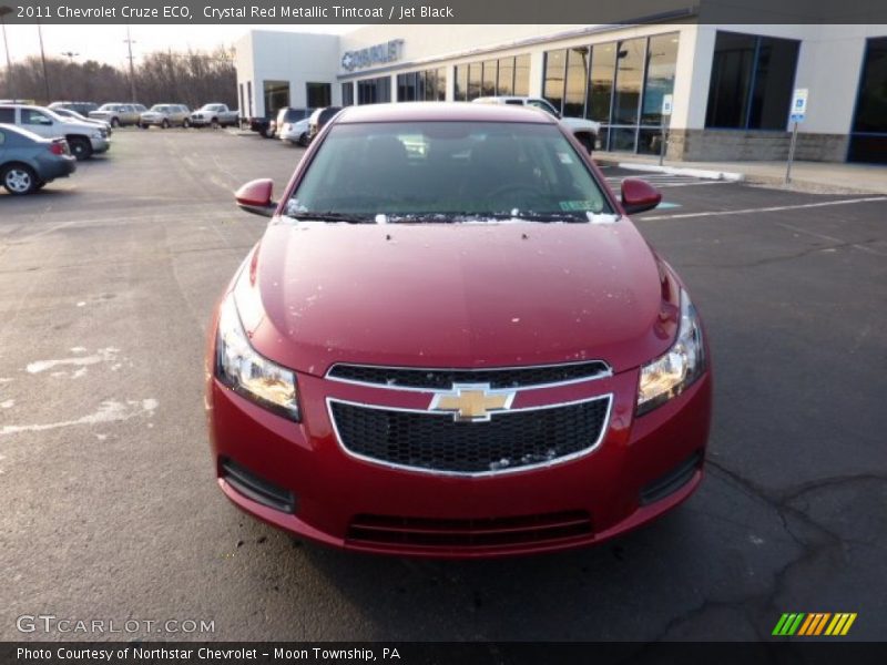 Crystal Red Metallic Tintcoat / Jet Black 2011 Chevrolet Cruze ECO