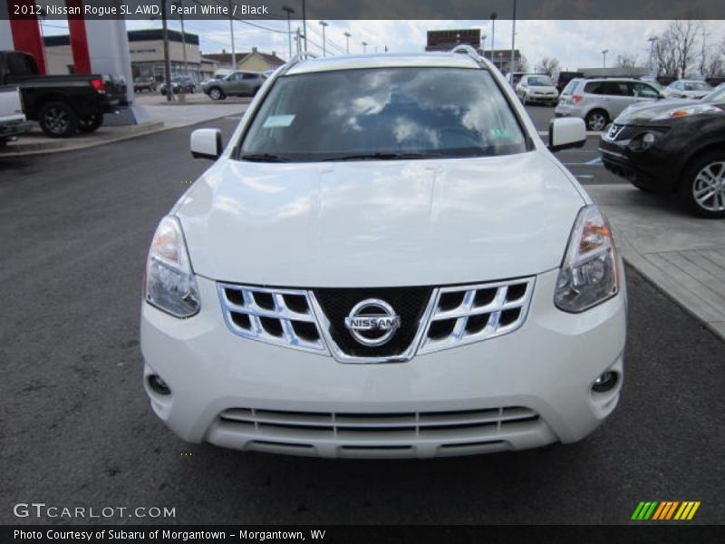 Pearl White / Black 2012 Nissan Rogue SL AWD