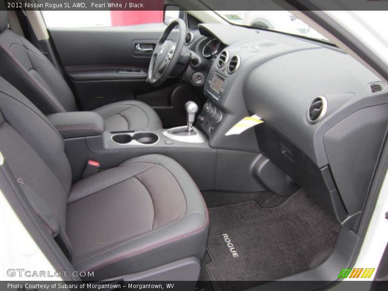 Pearl White / Black 2012 Nissan Rogue SL AWD